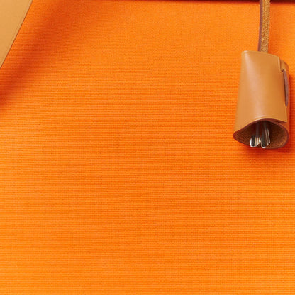 Hermes Vache Hunter Toile Herbag Zip 39 MM Orange Natural 10 of 13