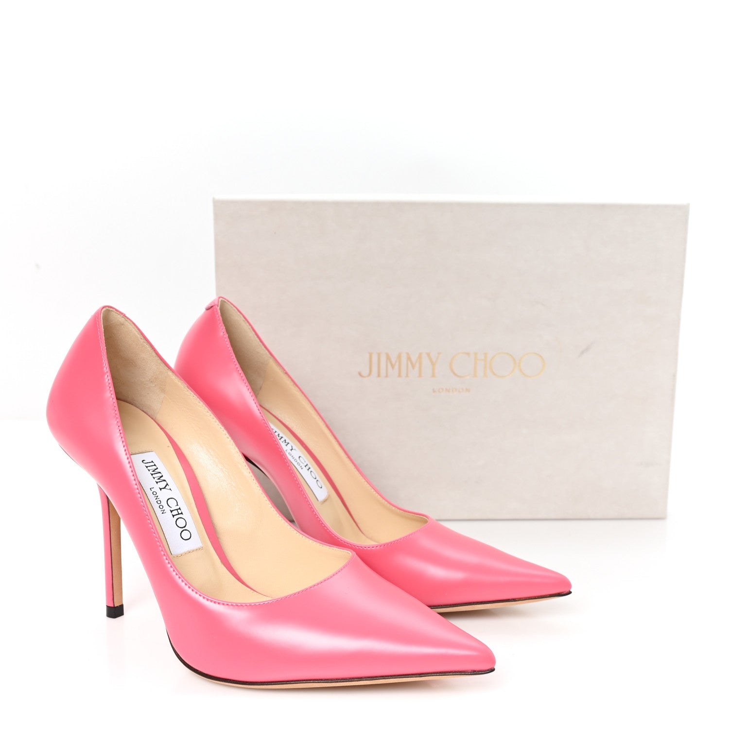 Jimmy Choo Calfskin Love 100 Pumps 37.5 Bubble 9 of 10