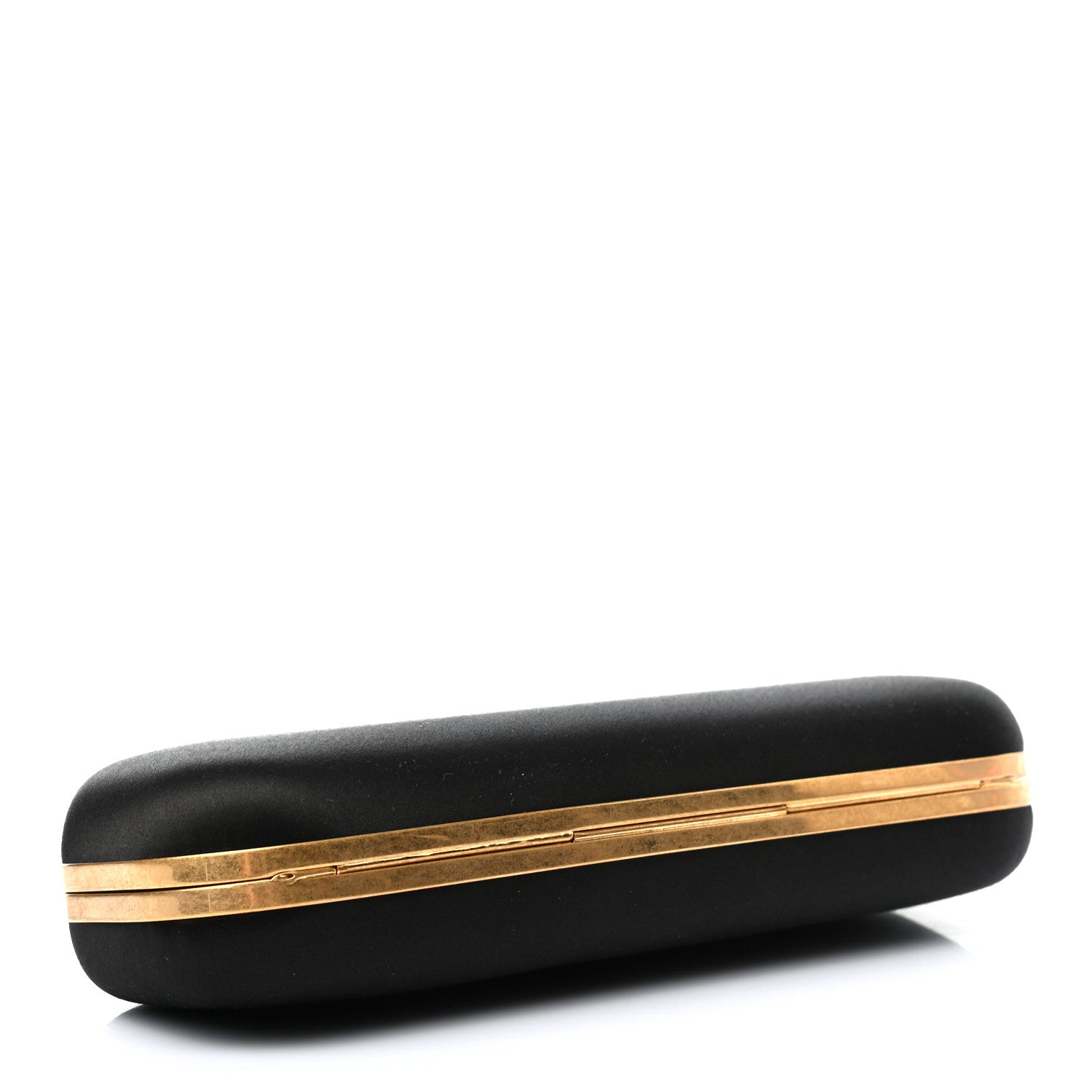 Alexander McQueen Satin Skull Knuckle Duster Box Clutch Black 4 of 8