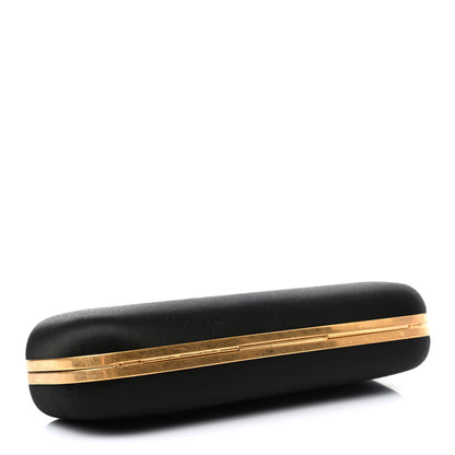 Alexander McQueen Satin Skull Knuckle Duster Box Clutch Black 4 of 8
