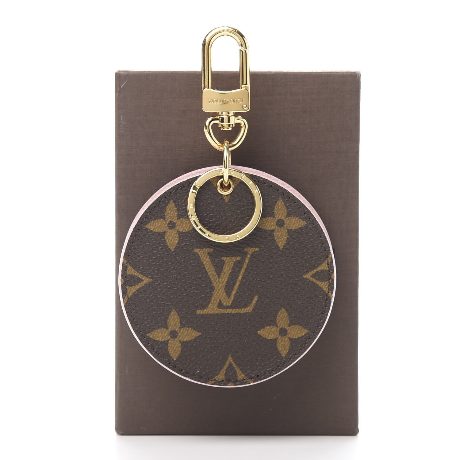 Louis Vuitton Monogram LV Mirror Bag Charm Key Holder Rose Ballerine 6 of 6