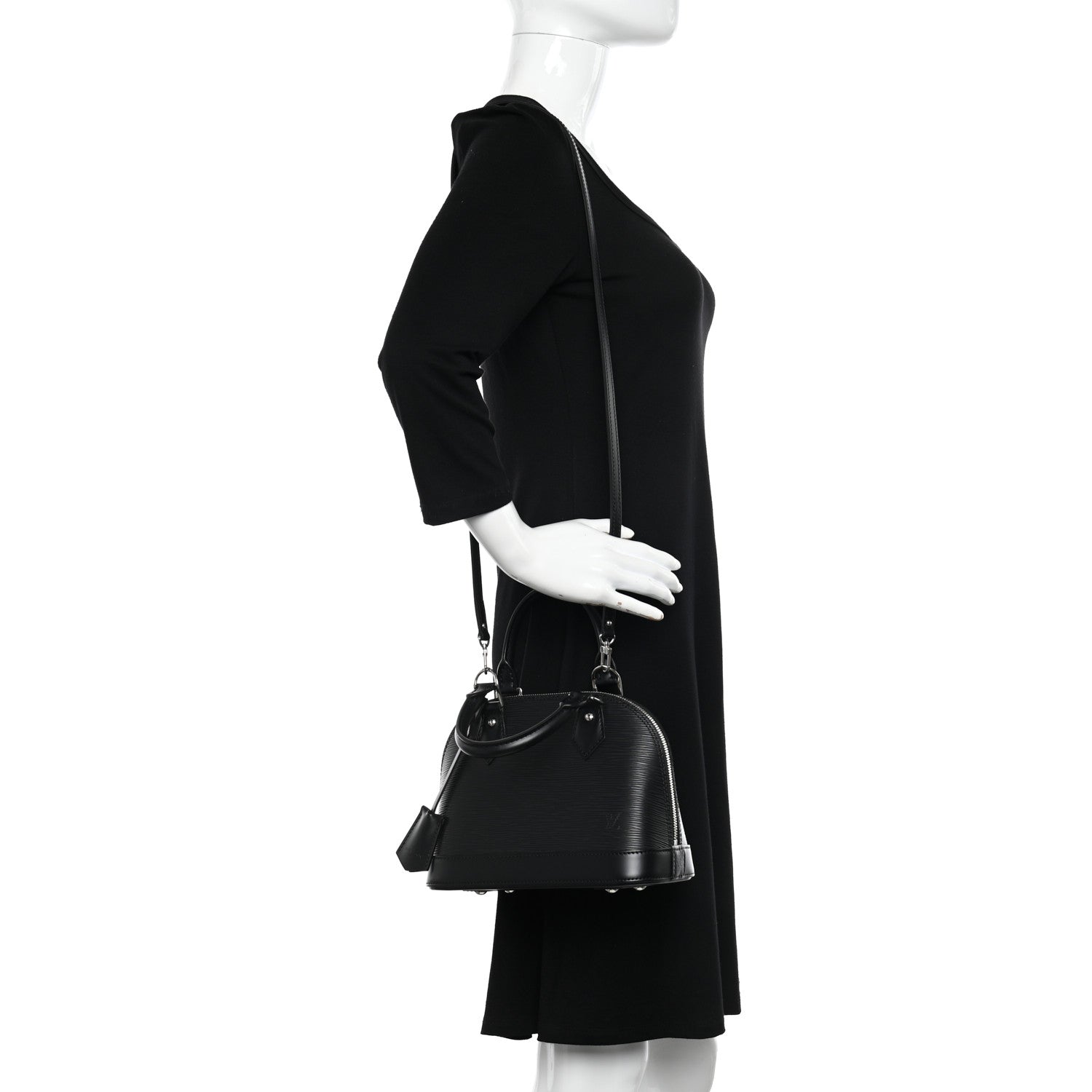 Louis Vuitton Epi Alma BB Black 2 of 10