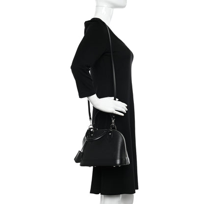 Louis Vuitton Epi Alma BB Black 2 of 10