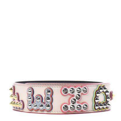 Fendi Vitello Dolce Fun Fair Metal Studded Strap You Camelia Multicolor 1 of 5