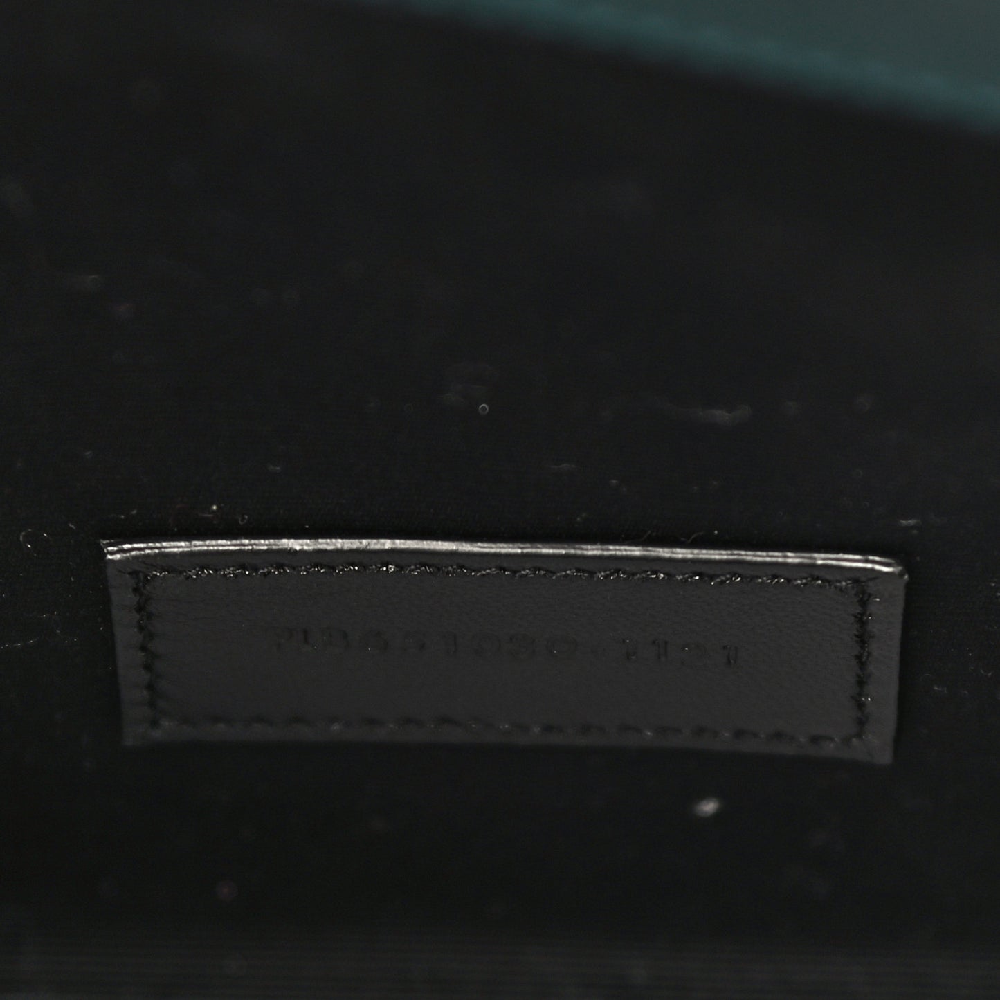 Grain De Poudre Textured Mixed Matelasse Triquilt Monogram Clutch Sea Turquois