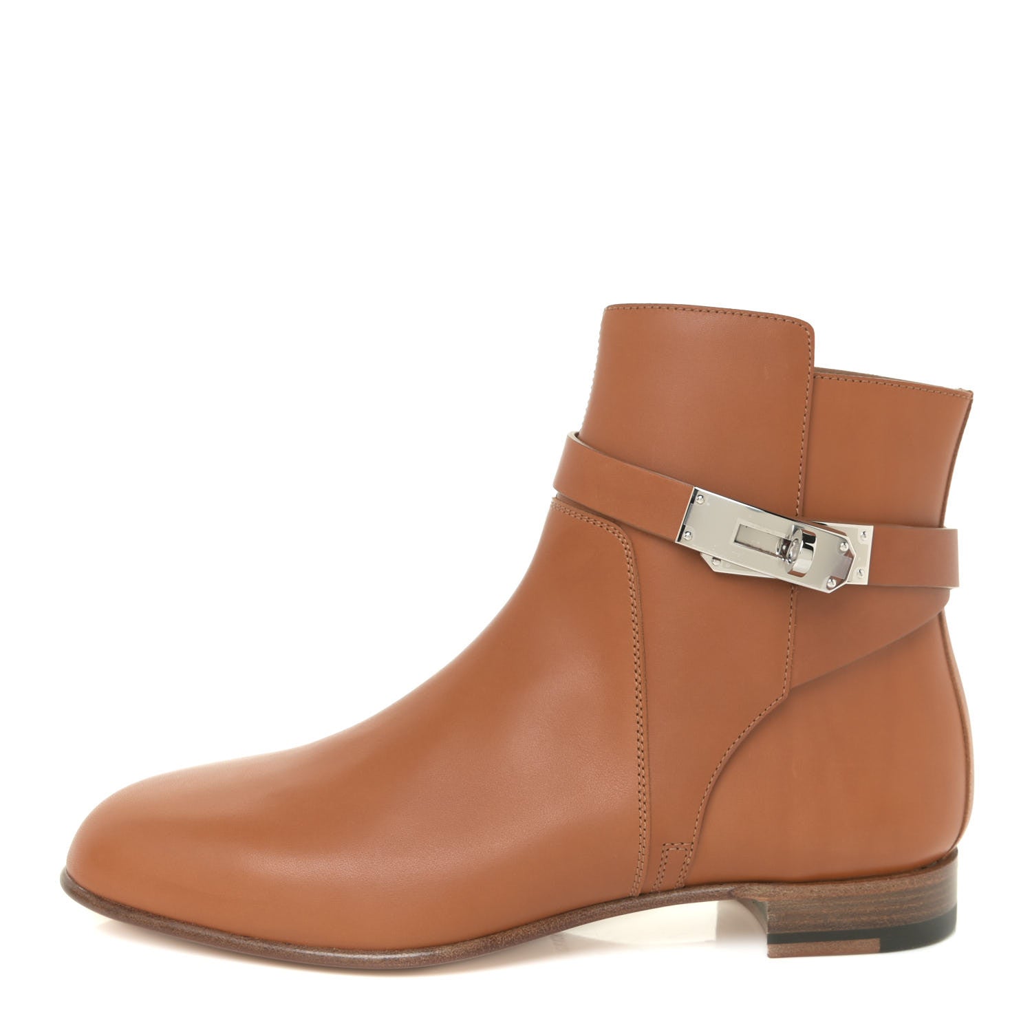 Hermes Calfskin Neo Low Boots 37 Natural 1 of 12
