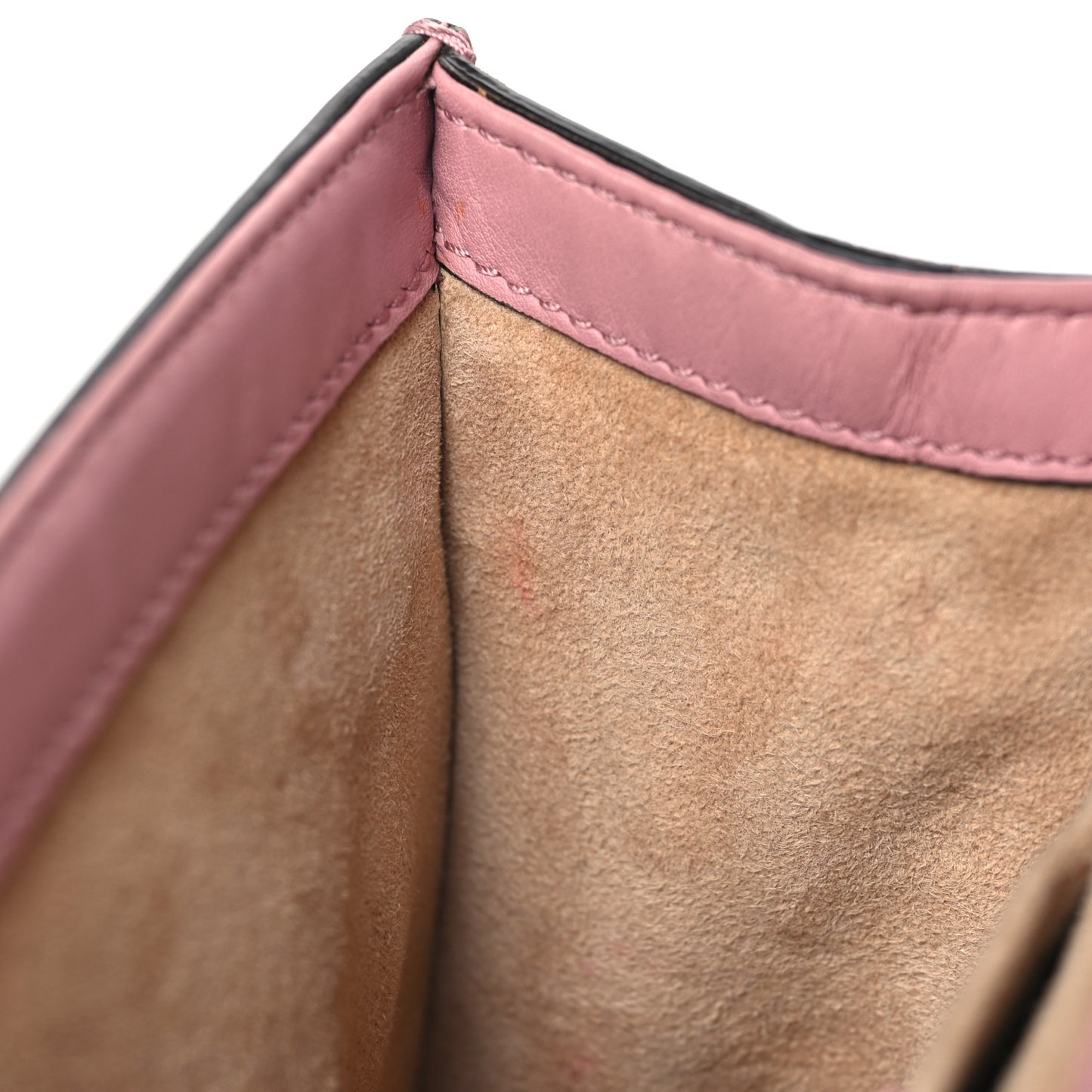 Calfskin Studded Small Padlock Shoulder Bag Carmine Rose