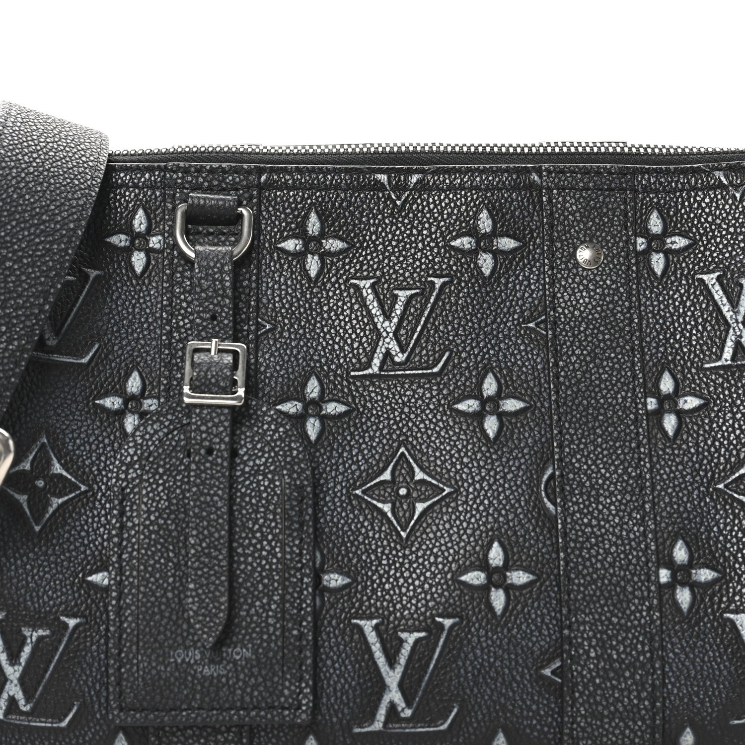 Louis Vuitton Cowhide Faded Monogram City Keepall Charcoal 7 of 9