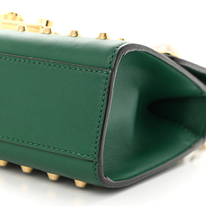Gucci Calfskin Studded Small Padlock Shoulder Bag Emerald 10 of 10