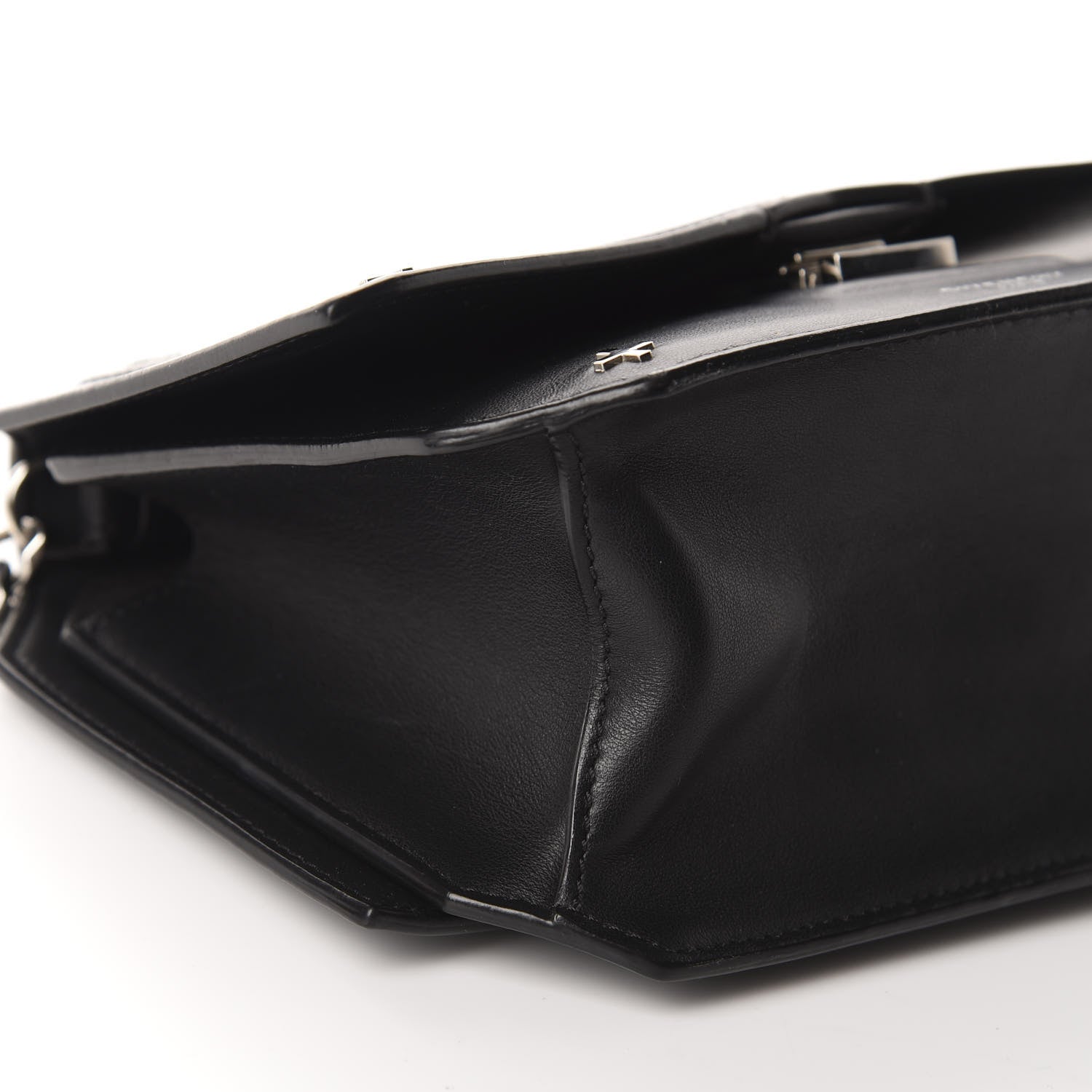 Givenchy Calfskin Cross Embellished Bow Cut Chain Bag Black 6 of 11