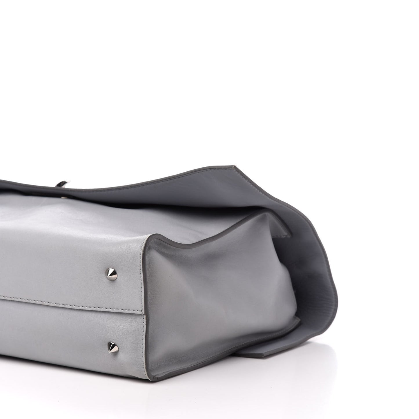 Lambskin Medium Shark Lock Satchel Grey