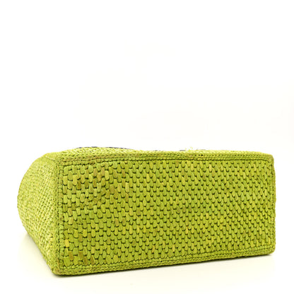 Loewe X PAULA'S IBIZA Raffia Font Tote Meadow Green 4 of 11