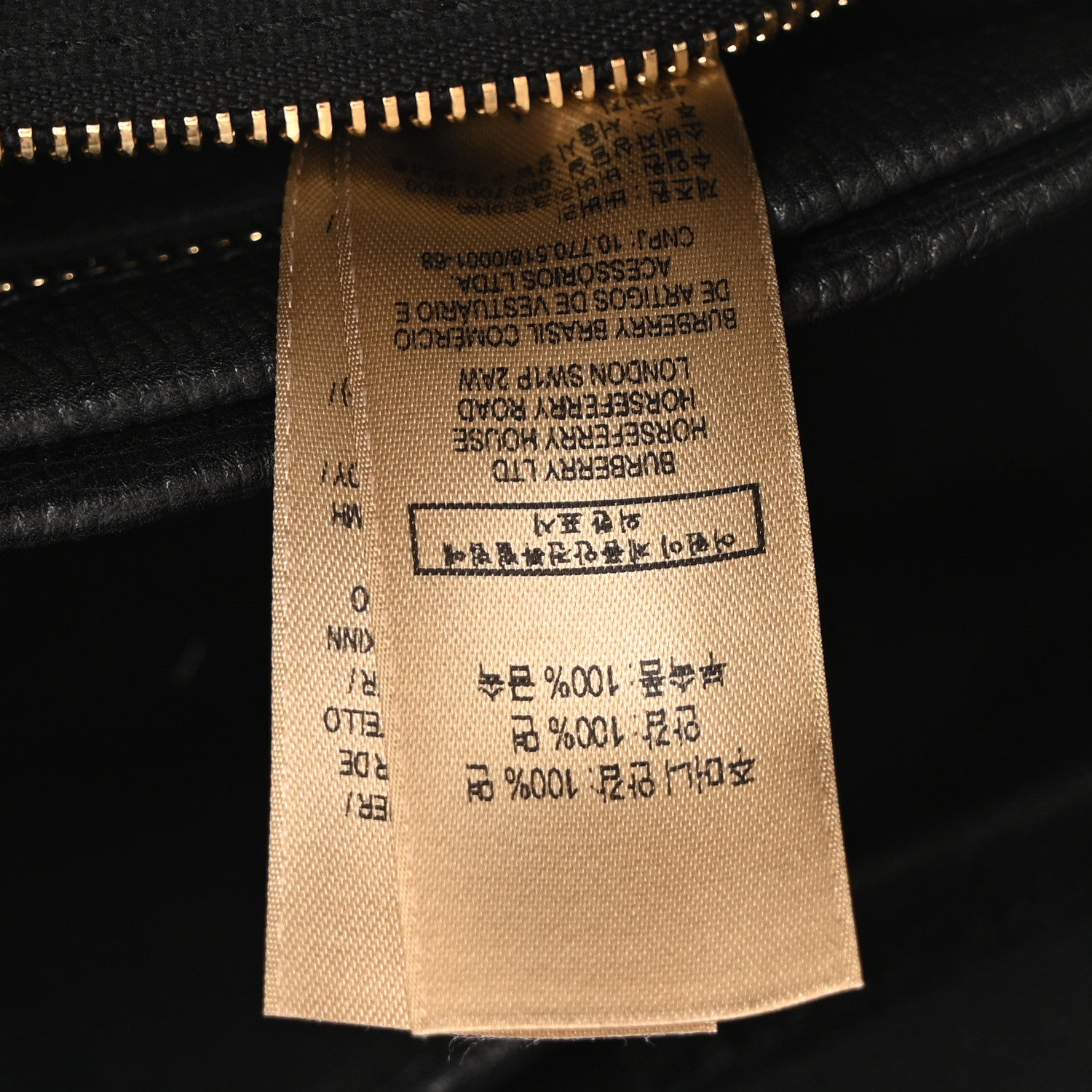 Burberry Derby Calfskin House Check Small Camberley Black 7 of 10