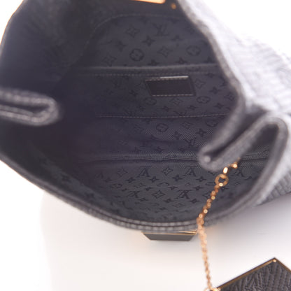 Louis Vuitton Calfskin Quilted Monogram Altair Clutch Black 5 of 10