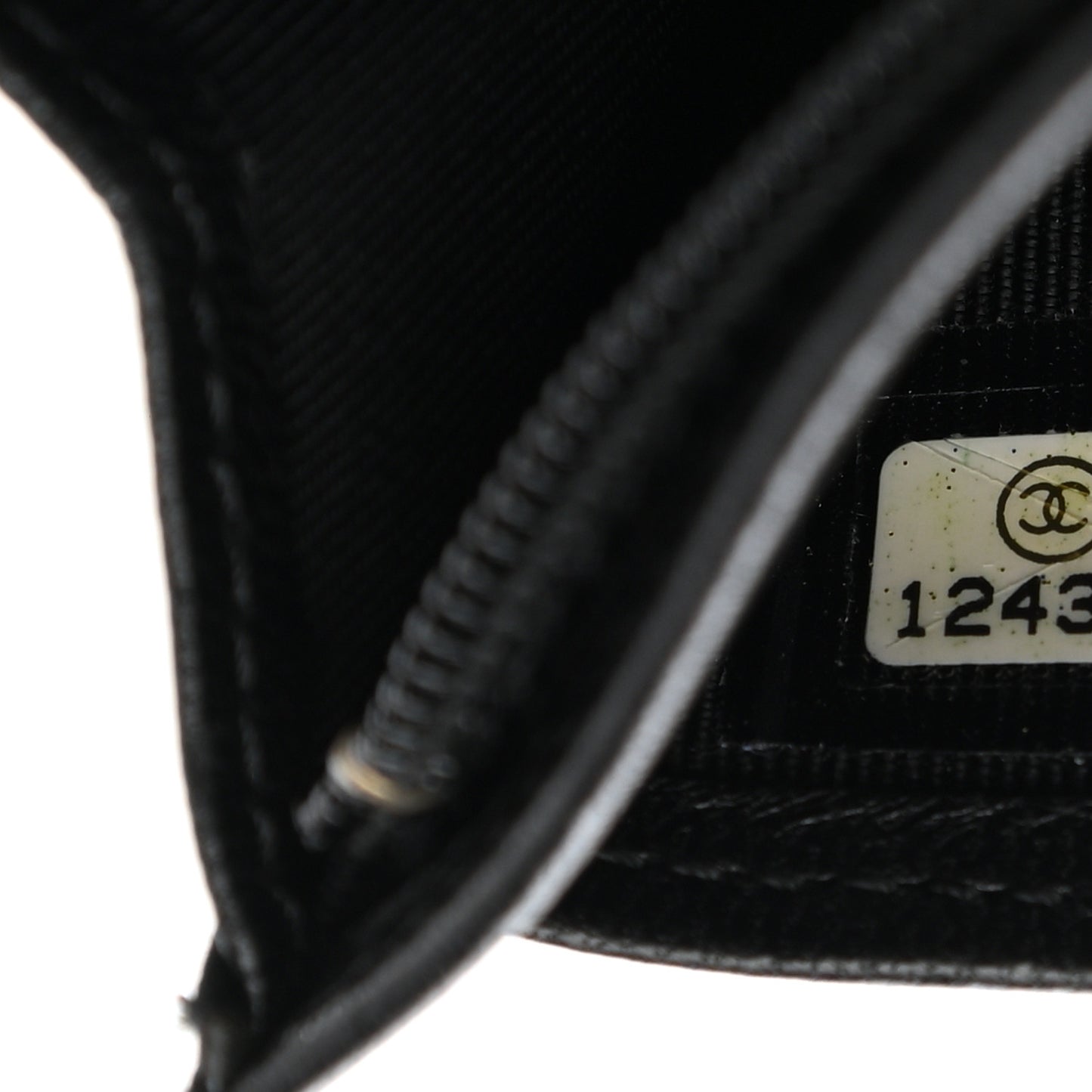 Patent Quilted Flap Wallet Black