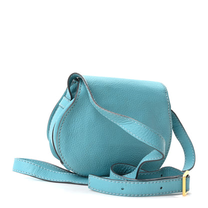 Chloe Calfskin Mini Marcie Round Crossbody Bag Faded Blue 2 of 9