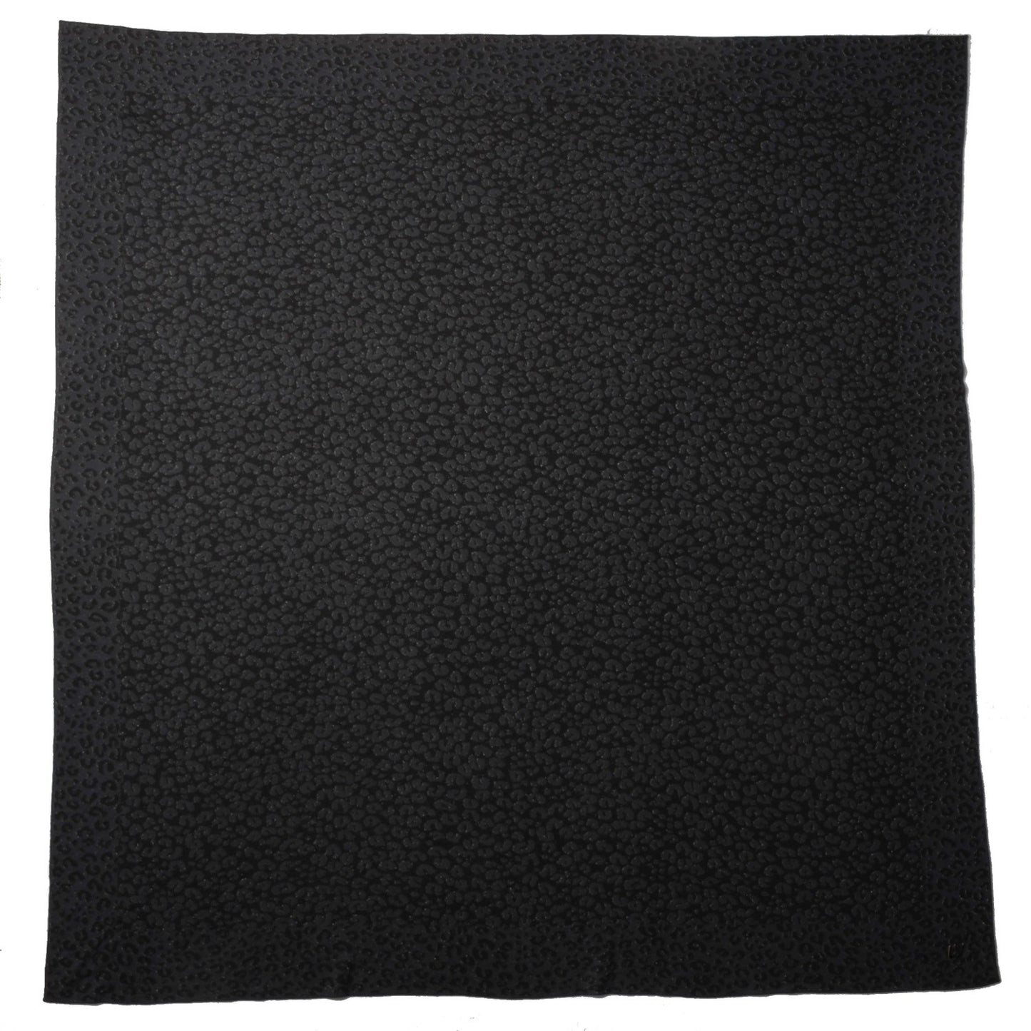 Knit Cashmere Leopard Square Anthracite