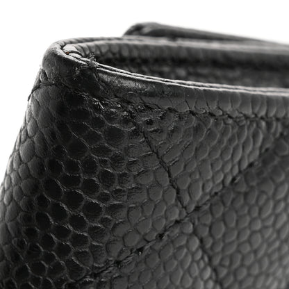 Chanel Caviar Quilted Flap Card Holder Black 12 of 15