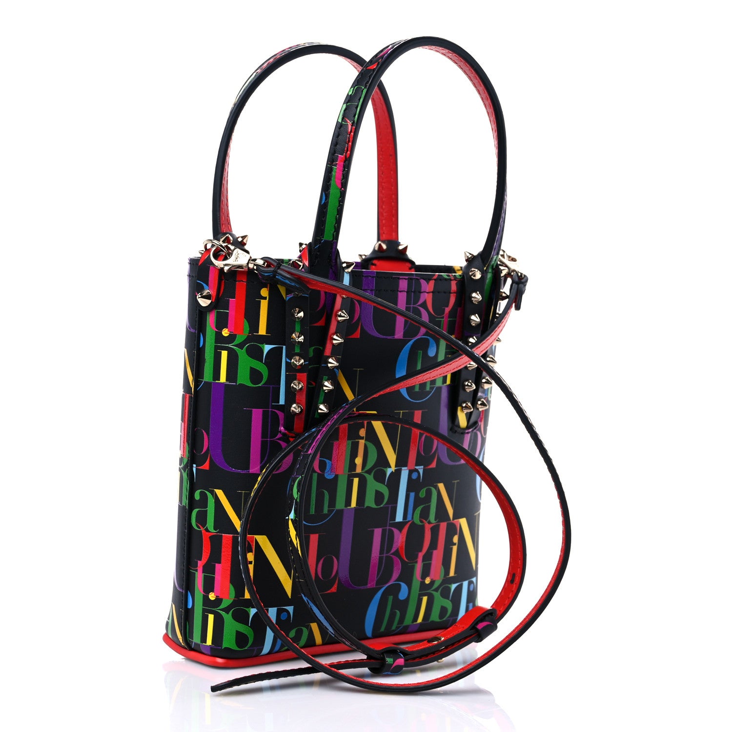 Christian Louboutin Calfskin ABC Mini North South Cabata Tote Multicolor 3 of 9