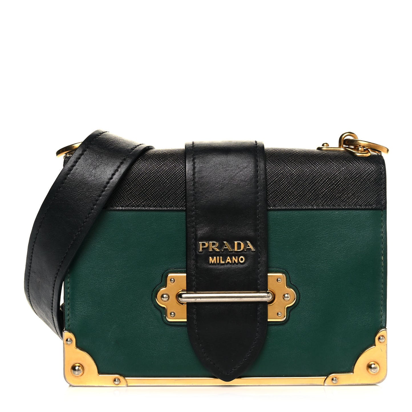City Calf Saffiano Cahier Bag Biliardo Black