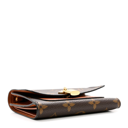 Louis Vuitton Monogram Flower Lock Compact Wallet Caramel 4 of 7