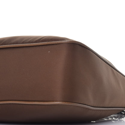 Prada Tessuto Nylon Saffiano Re-Edition 2005 Shoulder Bag Cacao 9 of 10