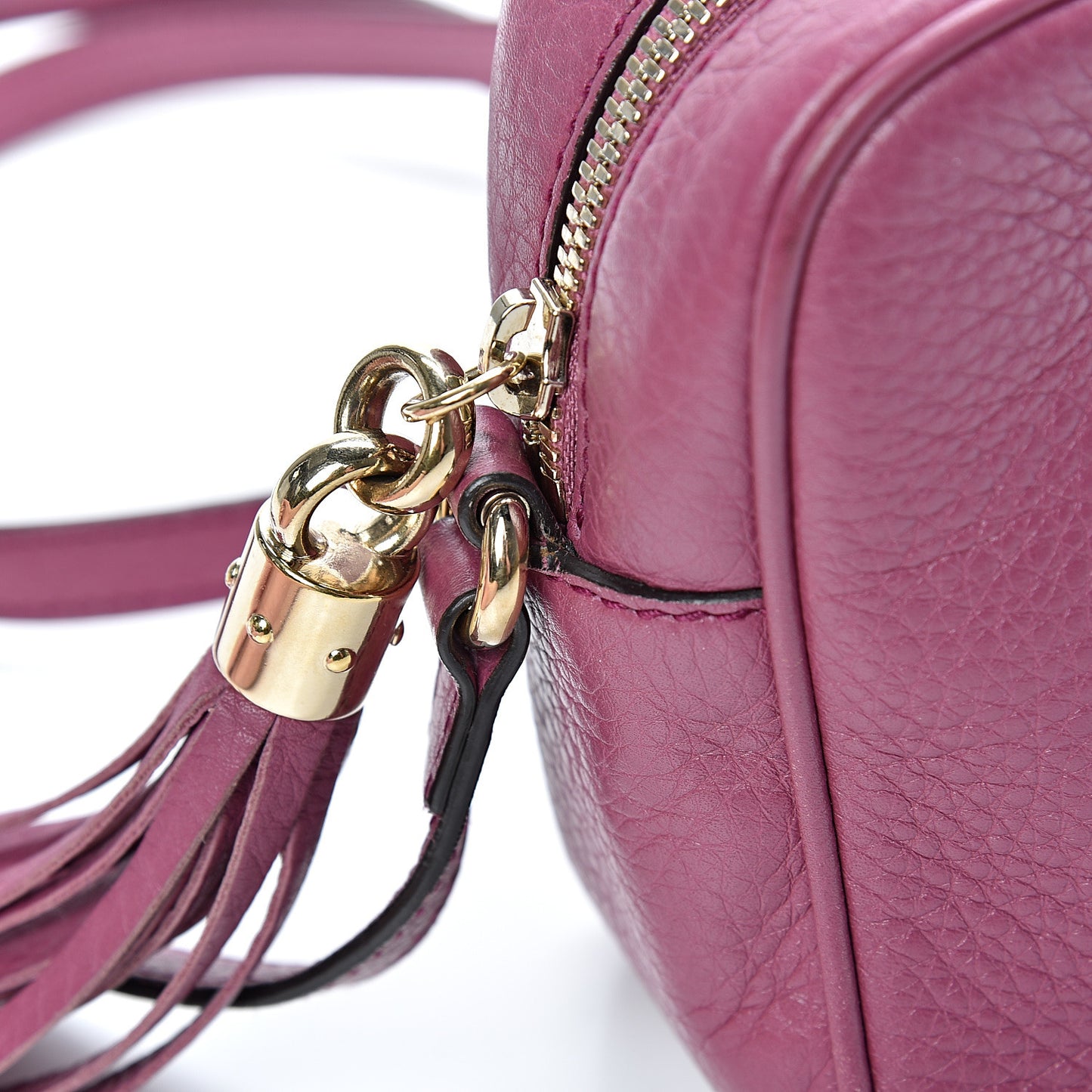 Pebbled Calfskin Small Soho Disco Bag Peonia Flower
