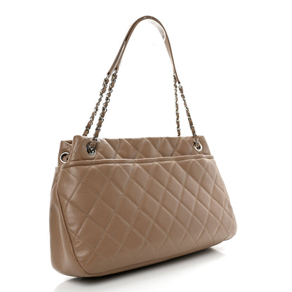 Chanel Caviar Quilted Timeless CC Soft Tote Beige 2 of 10