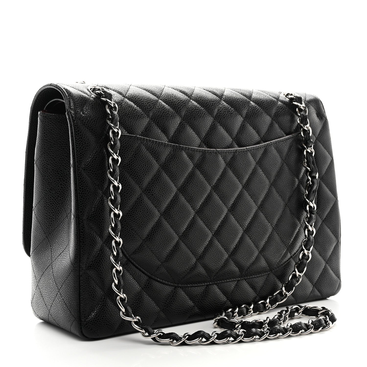 Chanel Caviar Quilted Maxi Double Flap Black 3 of 10