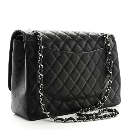 Chanel Caviar Quilted Maxi Double Flap Black 3 of 10