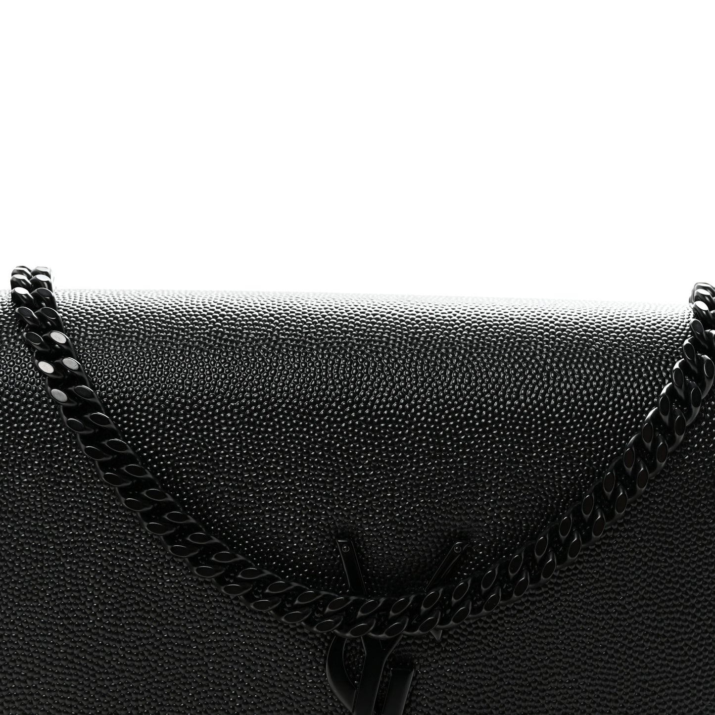 Grain De Poudre Medium Classic Monogram Monochrome Kate Satchel Black