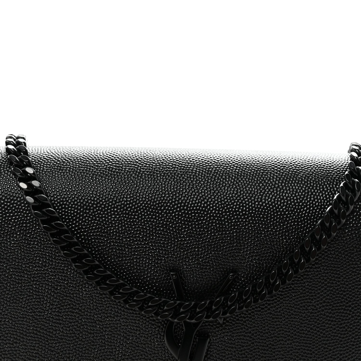Saint Laurent Grain De Poudre Medium Classic Monogram Monochrome Kate Satchel Black 7 of 9