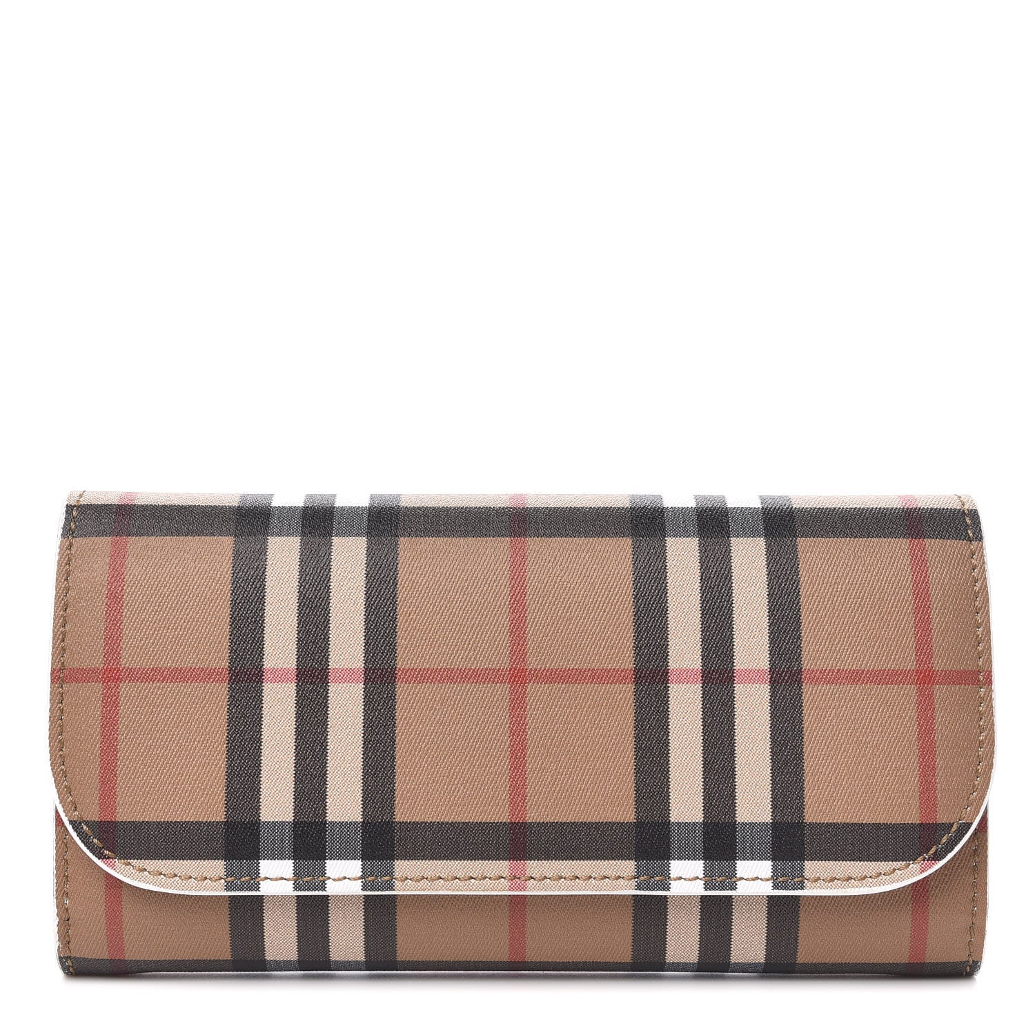 Burberry Vintage Check Continental Wallet White 1 of 6
