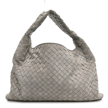 Bottega Veneta Suede Intrecciato Small Hop Sterling 1 of 11