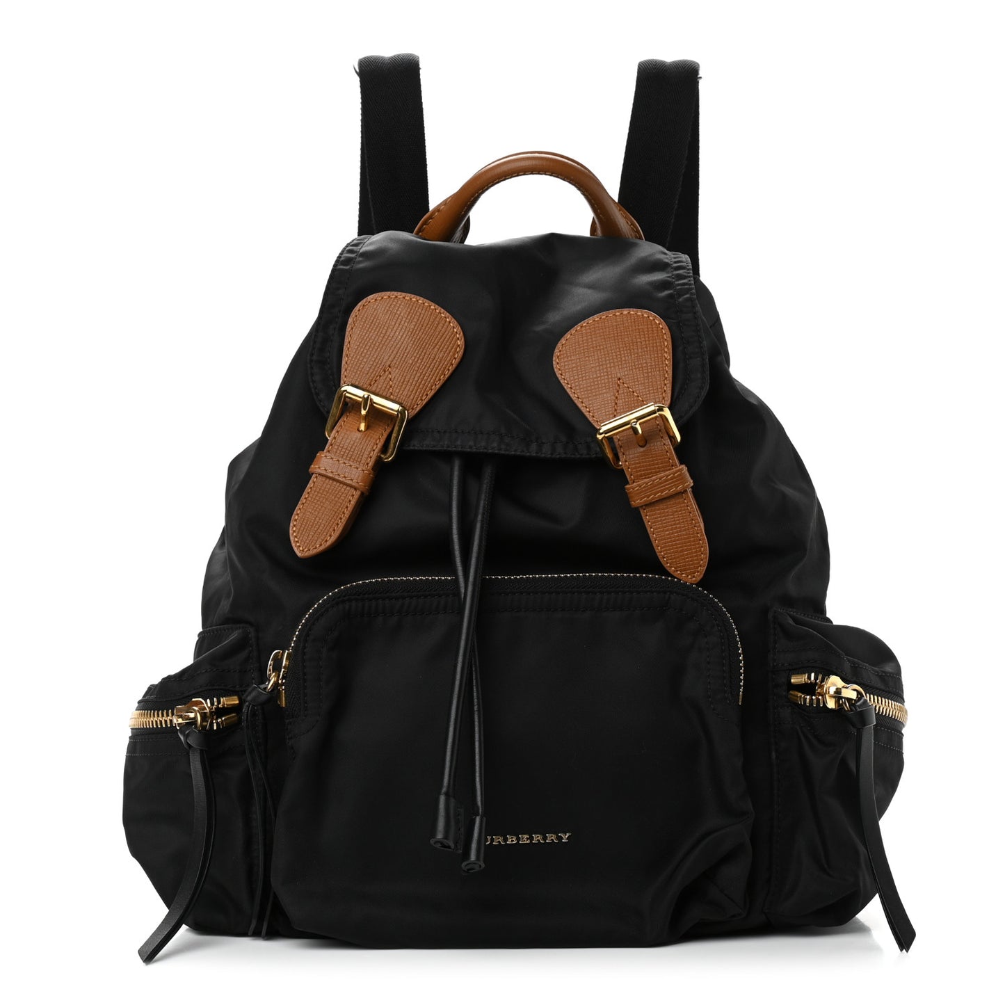 Nylon Medium Rucksack Backpack Black