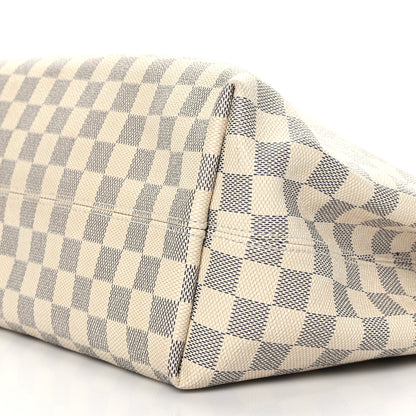 Louis Vuitton Damier Azur Graceful MM Rose Ballerine 8 of 8