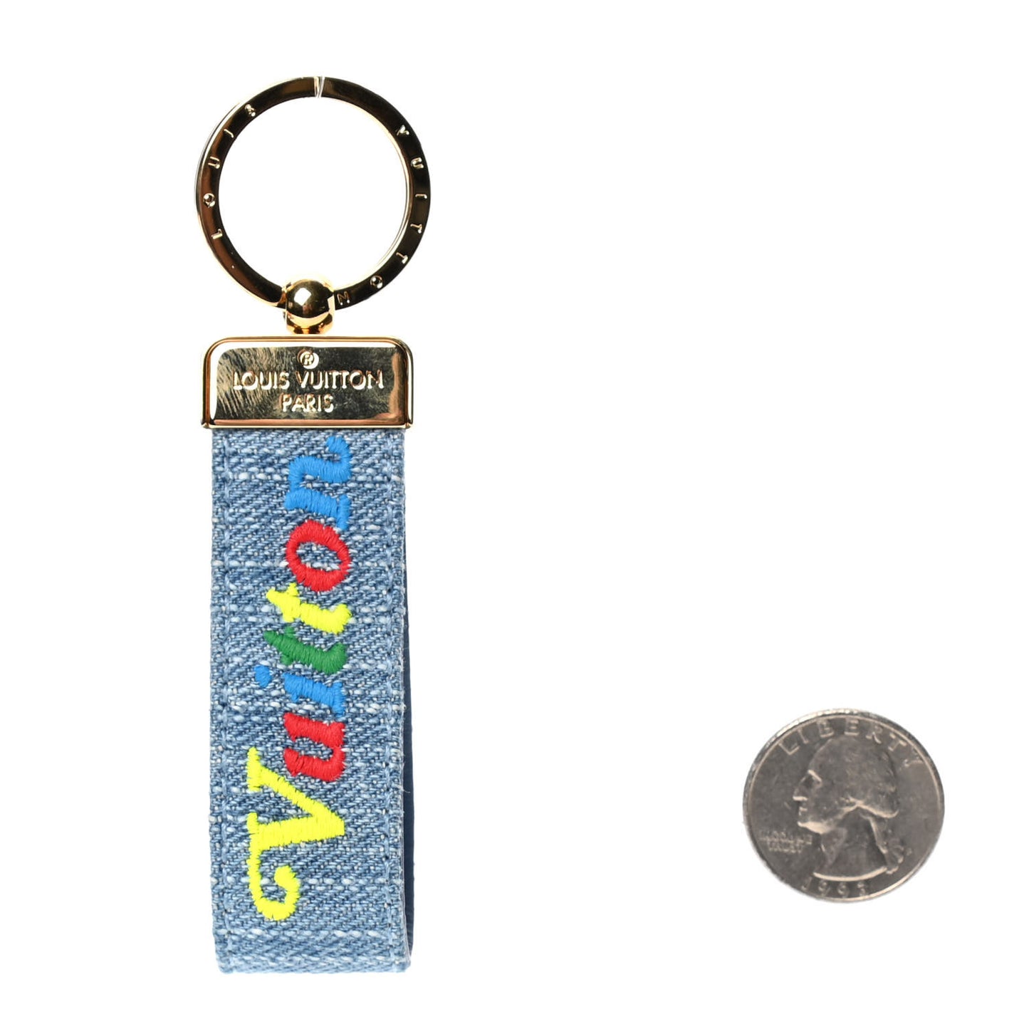 Denim New Wave Dragonne Key Holder