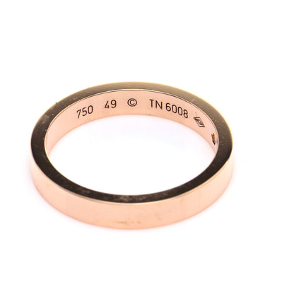 Cartier 18K Pink Gold Diamond 3mm C De Cartier Wedding Band Ring 49 4.75 5 of 6