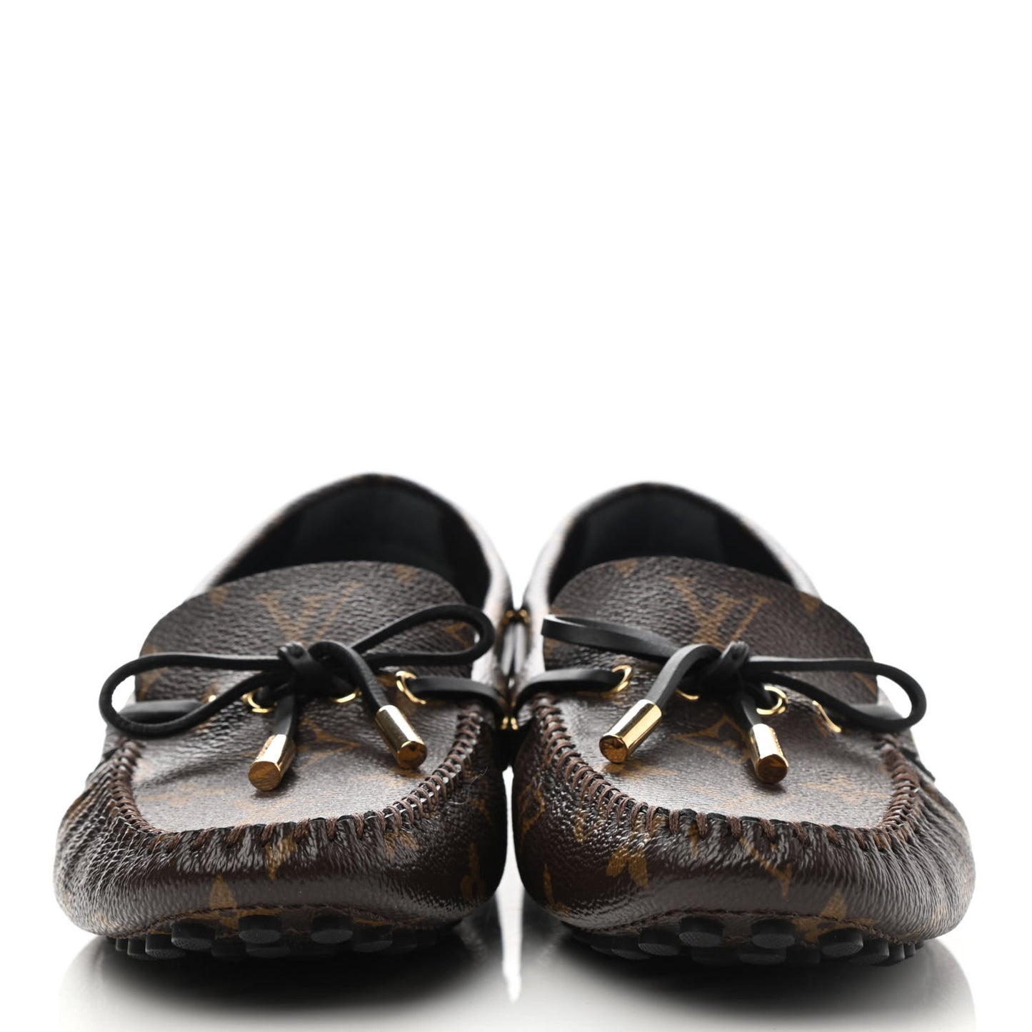 Monogram Mens Arizona Car Shoe Moccasin Loafers 39 Macassar