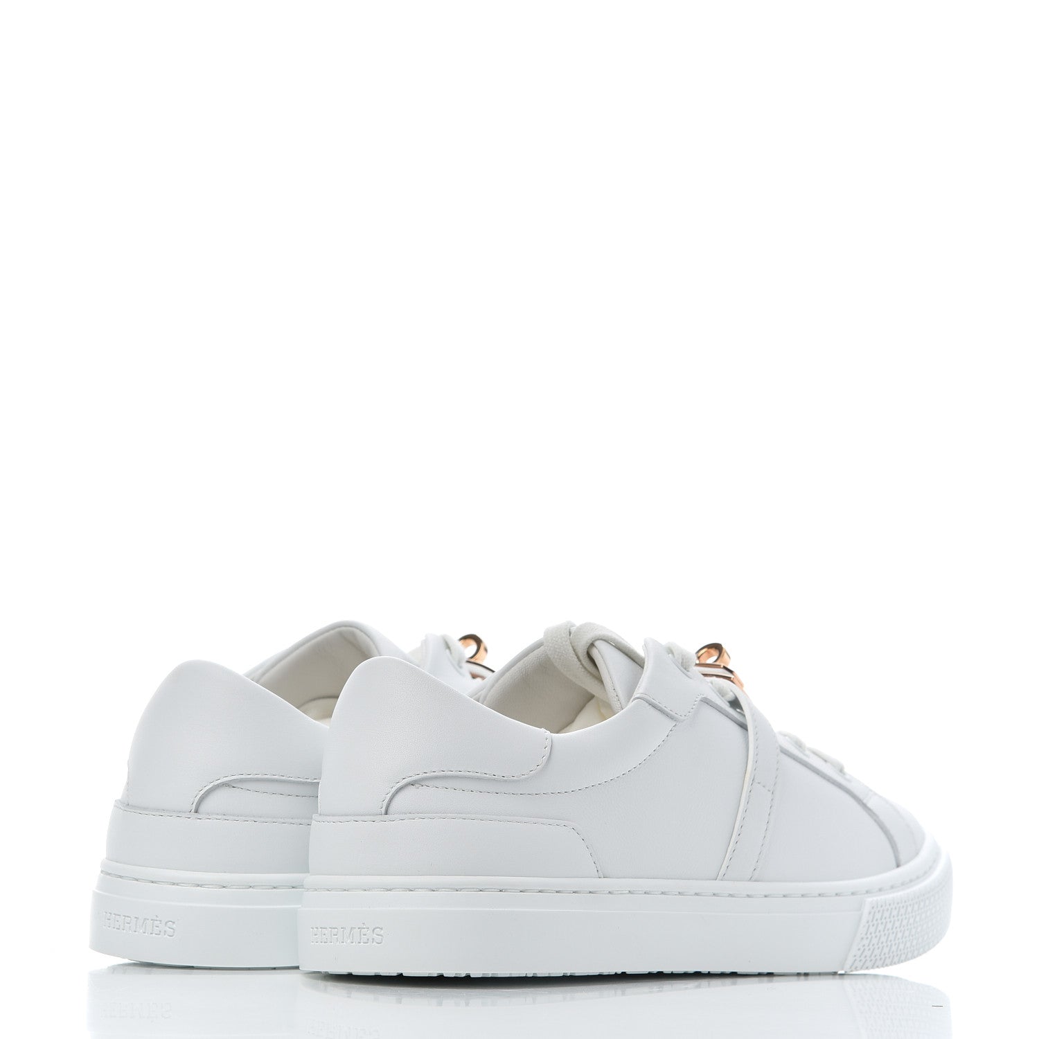 Hermes Calfskin Day Sneakers 36.5 White 4 of 14