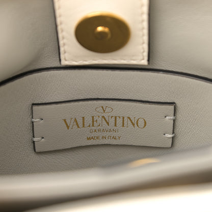 Valentino Garavani Nappa Small Roman Stud The Handle Bag Ivory 7 of 13
