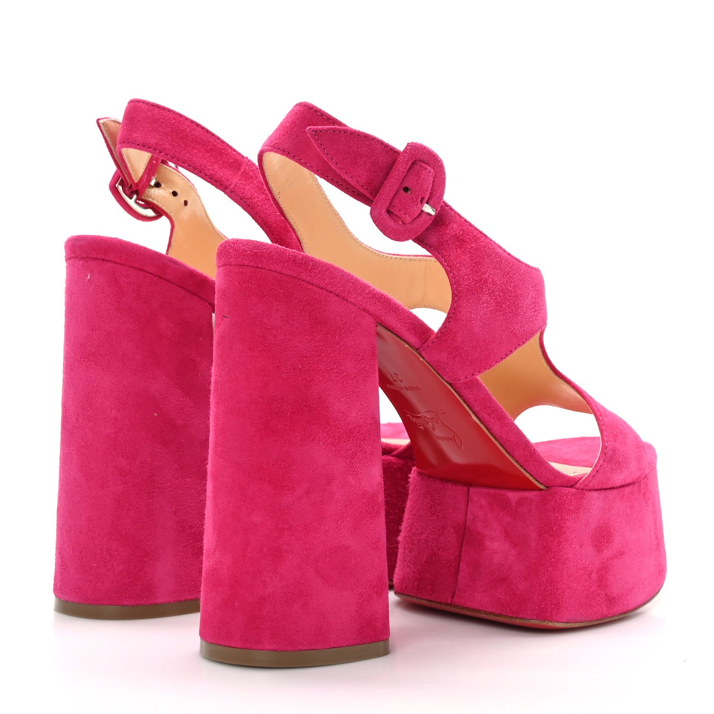 Veau Velours Foolish 130 Platform Sandals 37 Bomba
