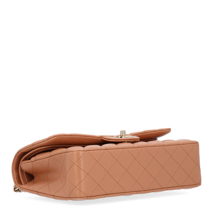 Chanel Caviar Quilted Medium Double Flap Light Brown 4 of 11