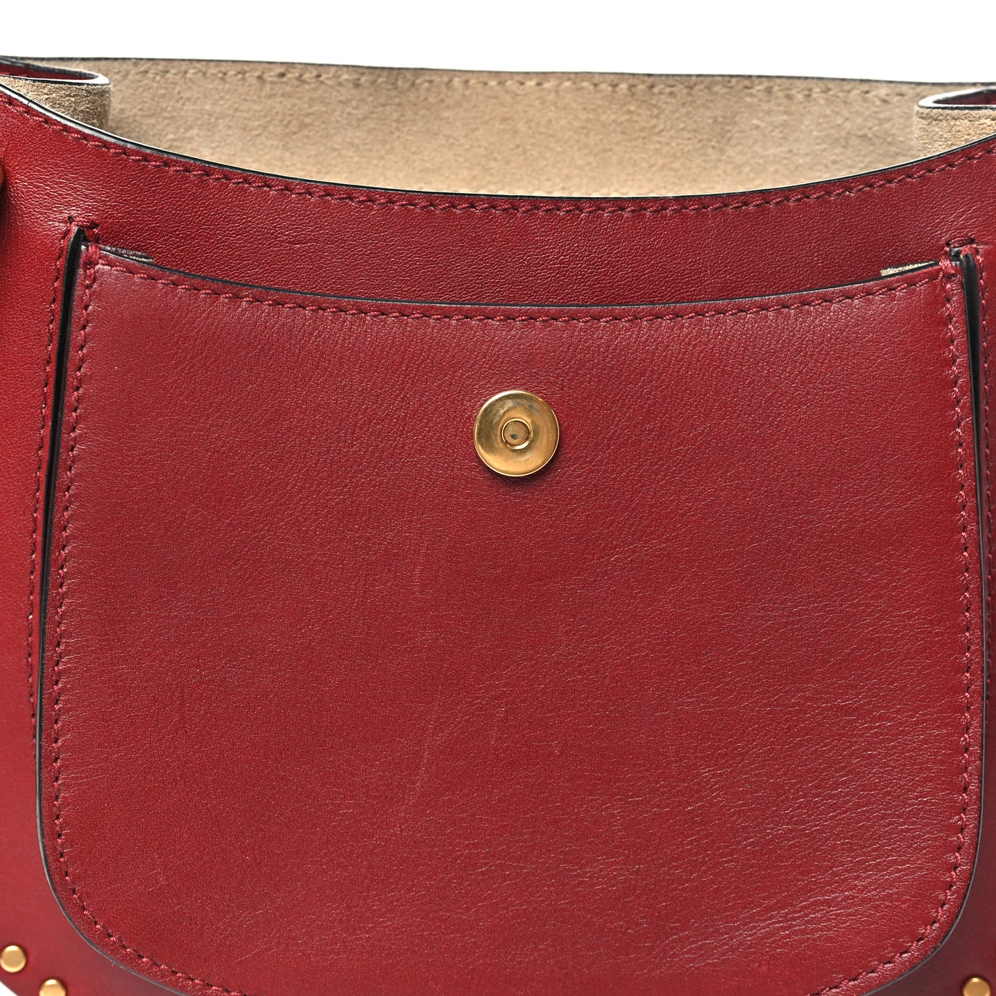 Calfskin Braided Small Hudson Shoulder Bag Sienna Red