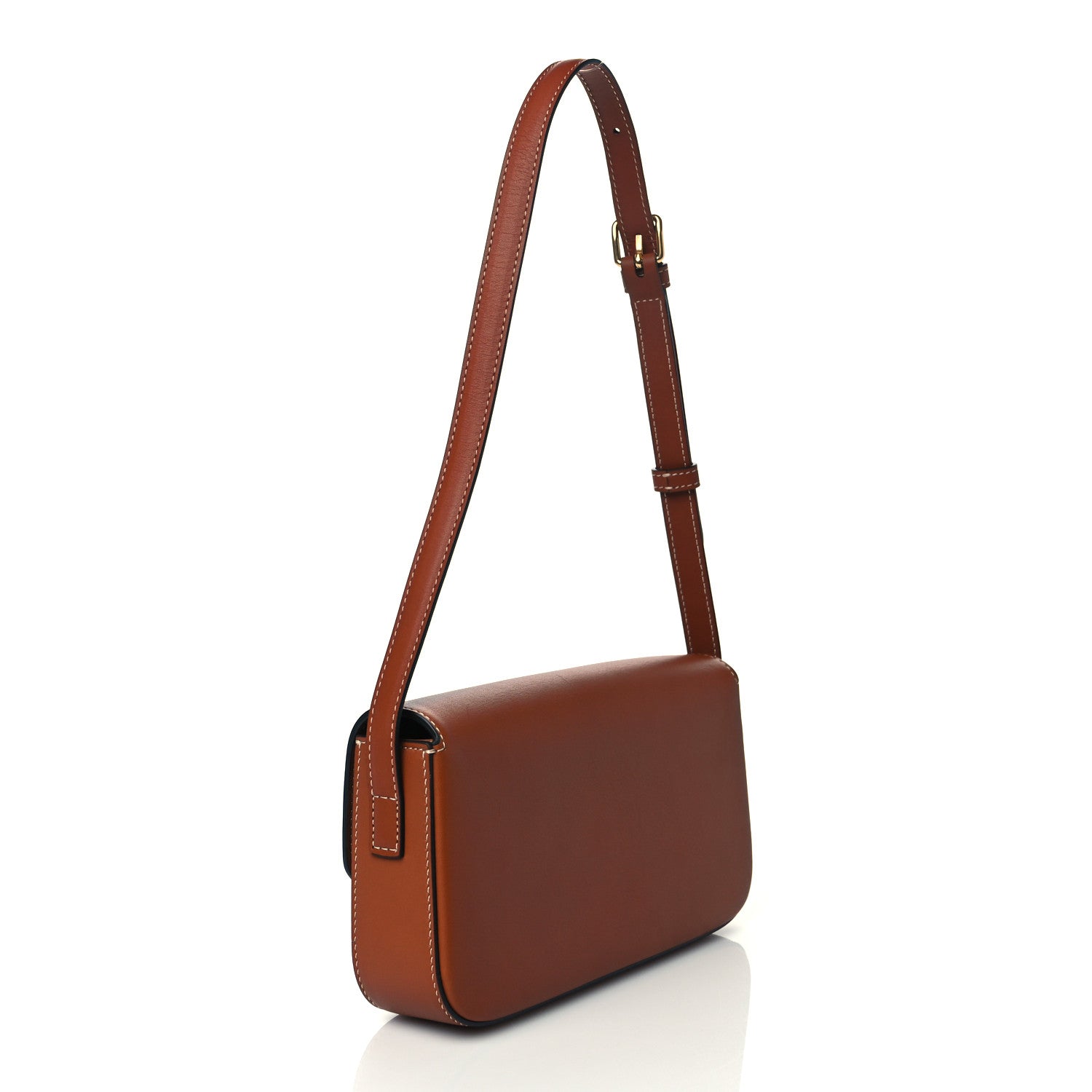 Celine Natural Calfskin Triomphe Shoulder Bag Tan 3 of 10