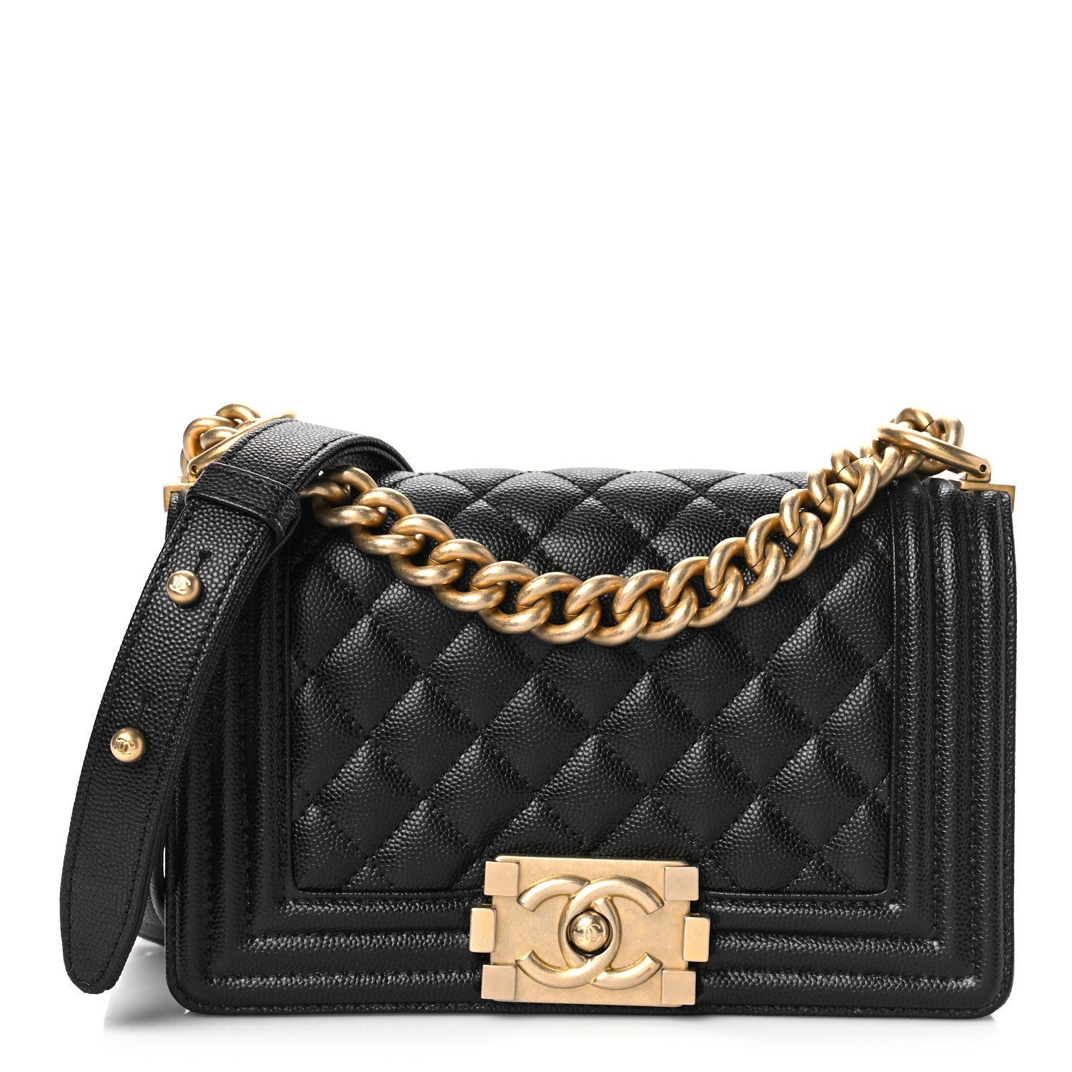 Chanel Caviar Quilted Small Boy Flap Black 1 of 9