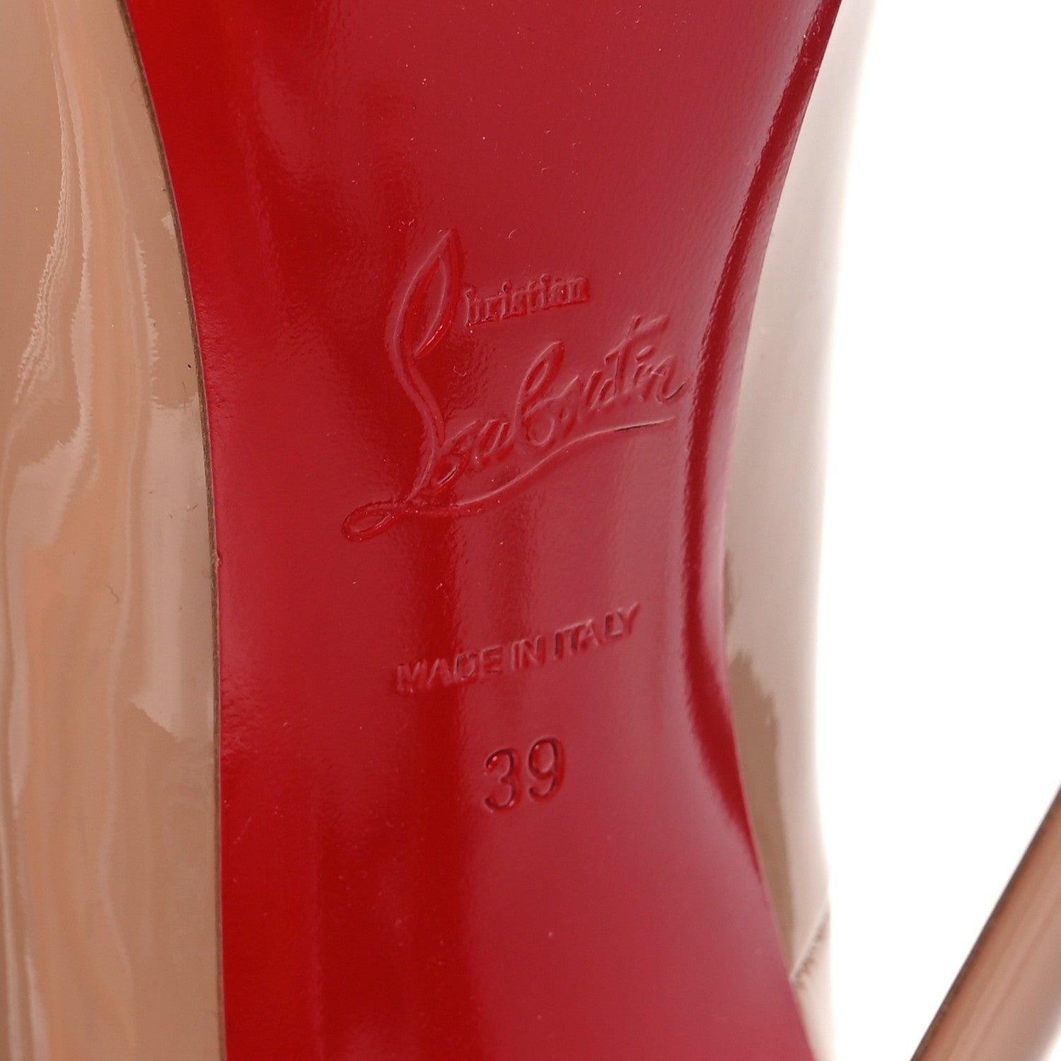Christian Louboutin Patent So Kate 120 Pumps 39 Nude 7 of 7