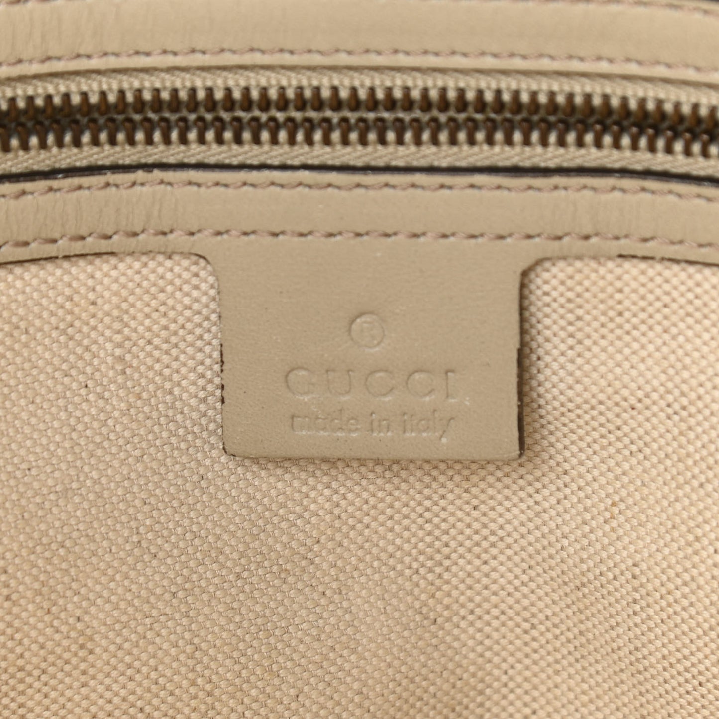 Guccissima Medium Scarlett Stud Tote Off White