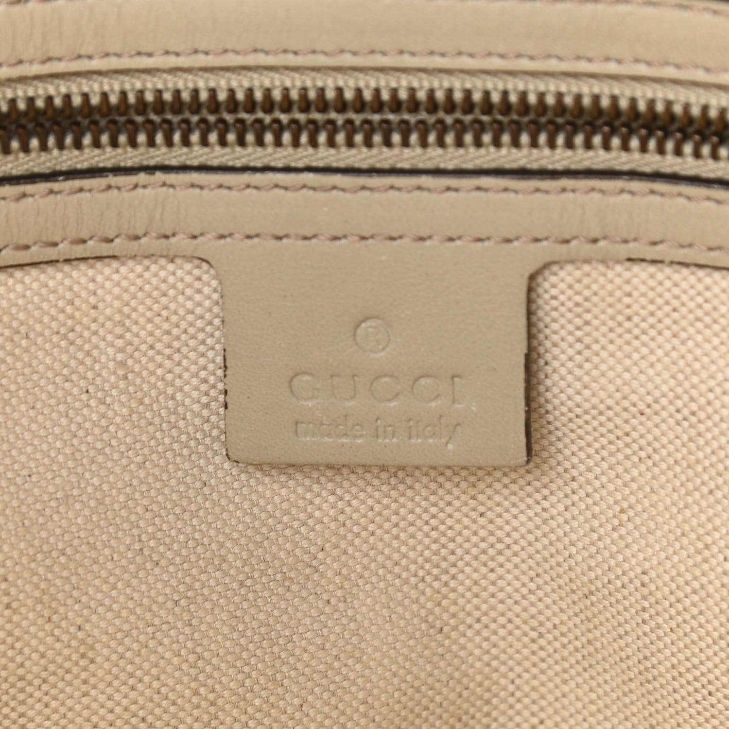 Gucci Guccissima Medium Scarlett Stud Tote Off White 5 of 11