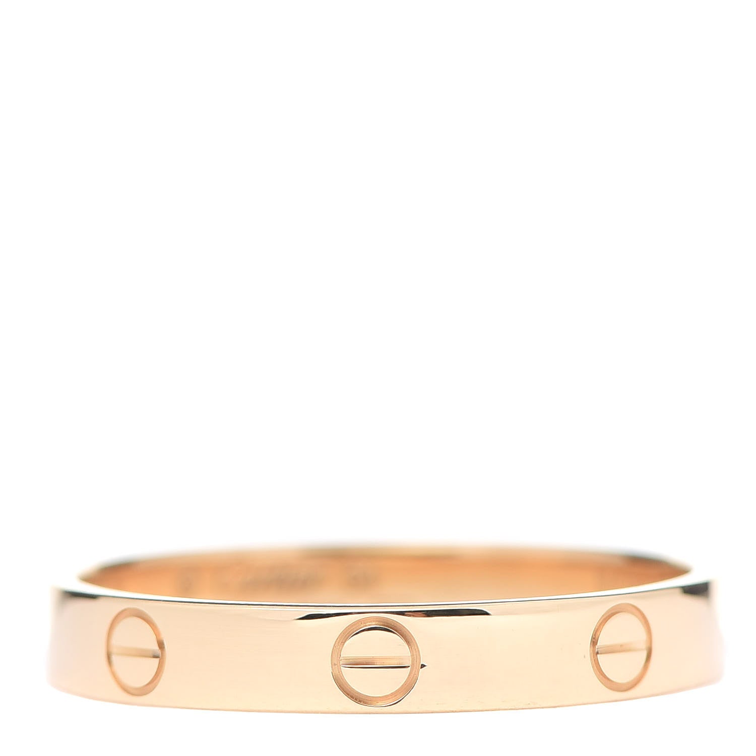 Cartier 18K Yellow Gold 3.5mm LOVE Wedding Band Ring 64 10.75 1 of 5